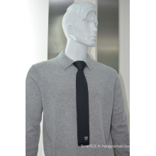 Cravates fines en polyester pour hommes